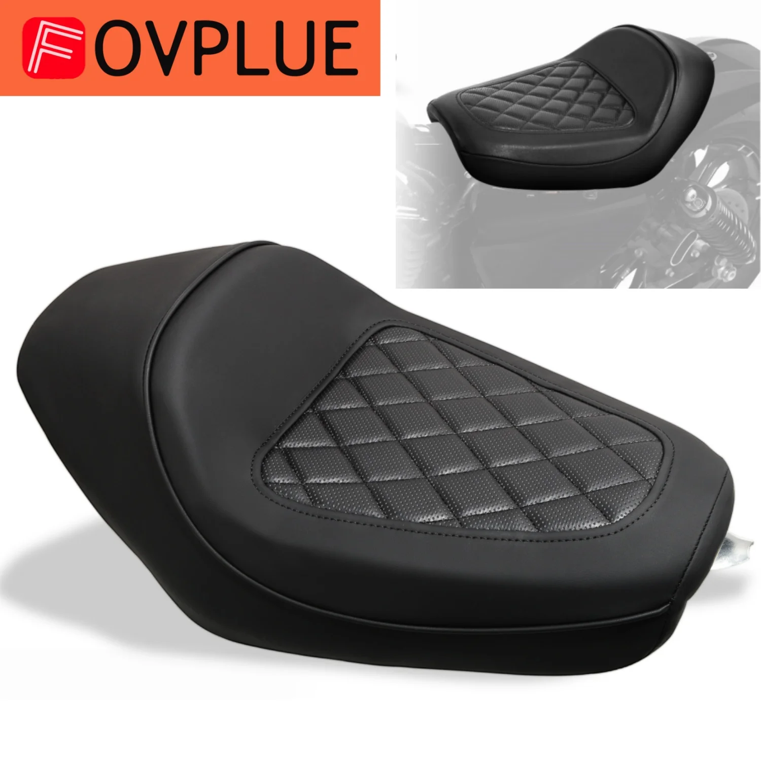 

Motorcycle accessories Front Rider Solo Seat Cushion Pad For Harley 48 XL1200X Roadster Sportster Iron 883 XL883N 1200 2010-2022