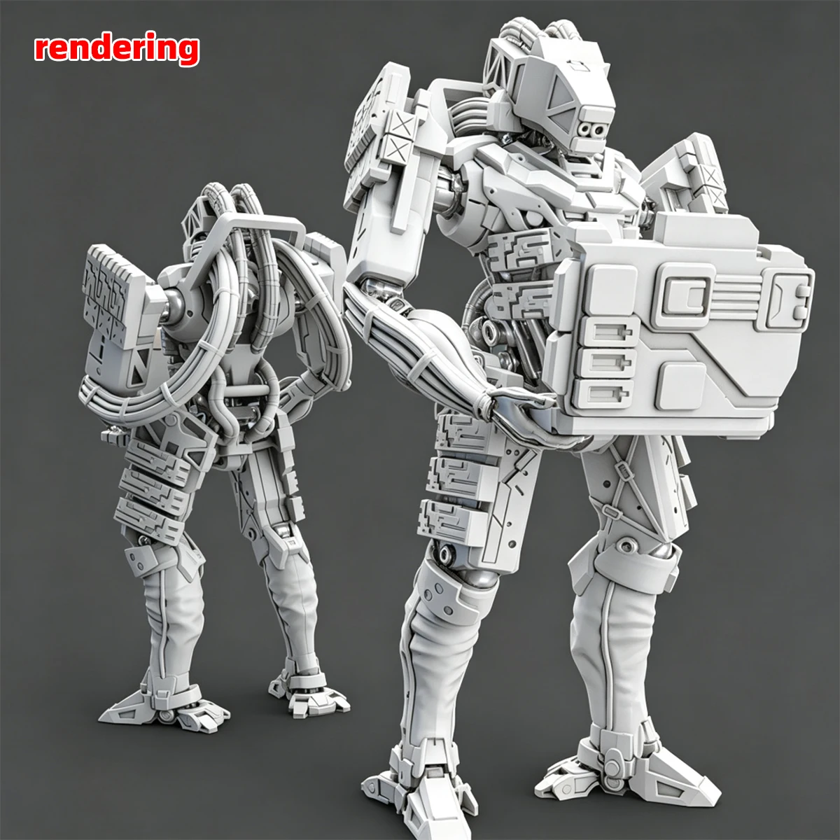 1/35 1/48 1/60 1/72 1/100 1/144 Modellbausatz 3D Harz Miniatur Soldatenfiguren Diorama Unbemalt Richter Mecha Roboter DIY – Detail 7