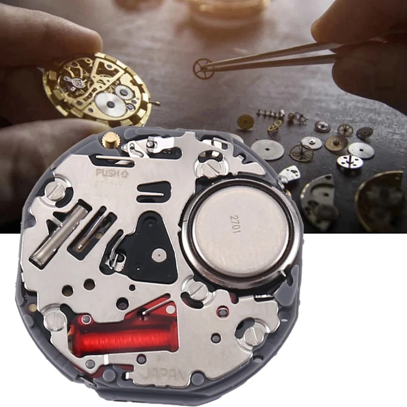 1 Piece For Time Module VH63A Movement Quartz Movement Multi-Functional 369 Small Needle Watch Movement Parts Accessories