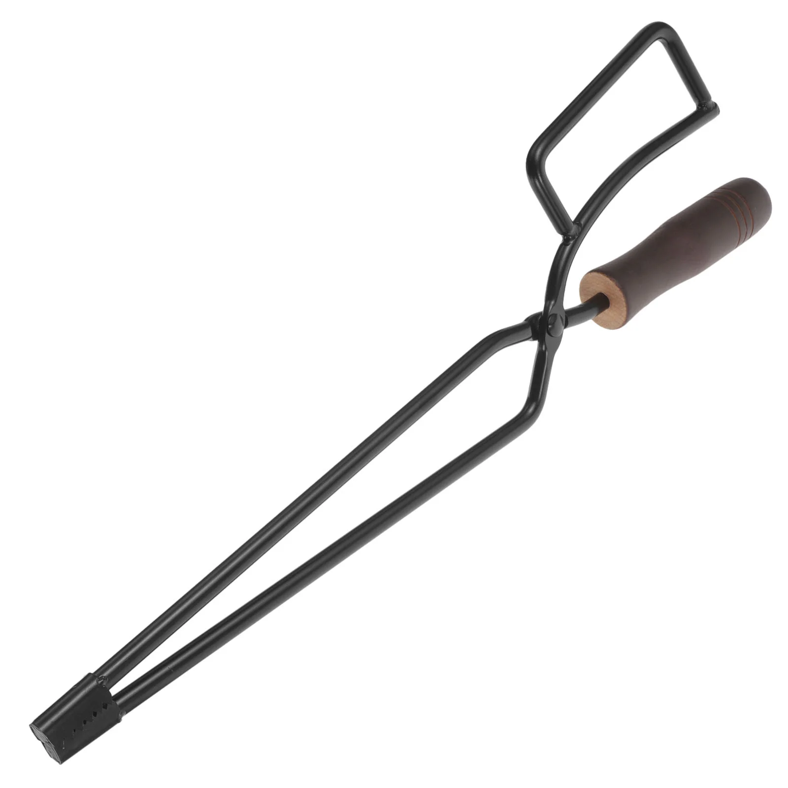 Fireplace Tweezers Outdoor Charcoal Clamp Tools Pit Tongs Log Grabber with Handle Accessories Barbecue Camping Firewood