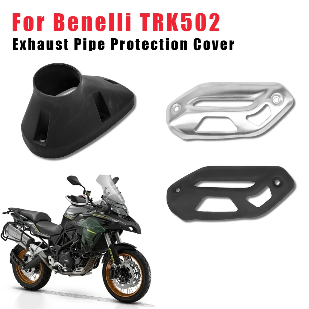 

For Benelli Jinpeng TRK502 TRK502X Exhaust Pipe Cover Tail Section Cylinder Muffler Decorative Parts Exhausts Silencers Plate