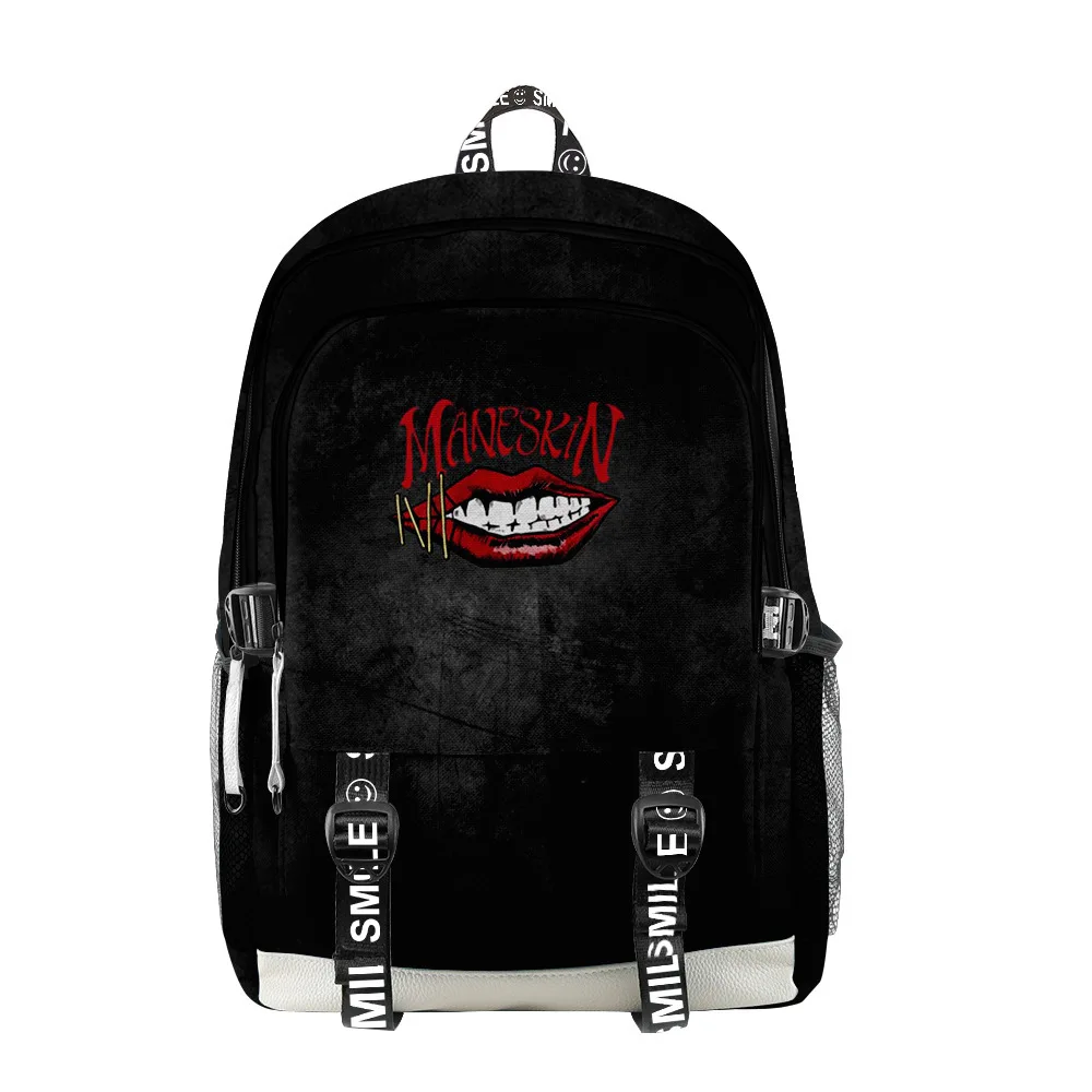 

Harajuku New Rock Band Maneskin 3D Print Student School Bags Unisex Oxford Waterproof Notebook multifunction Travel Backpacks