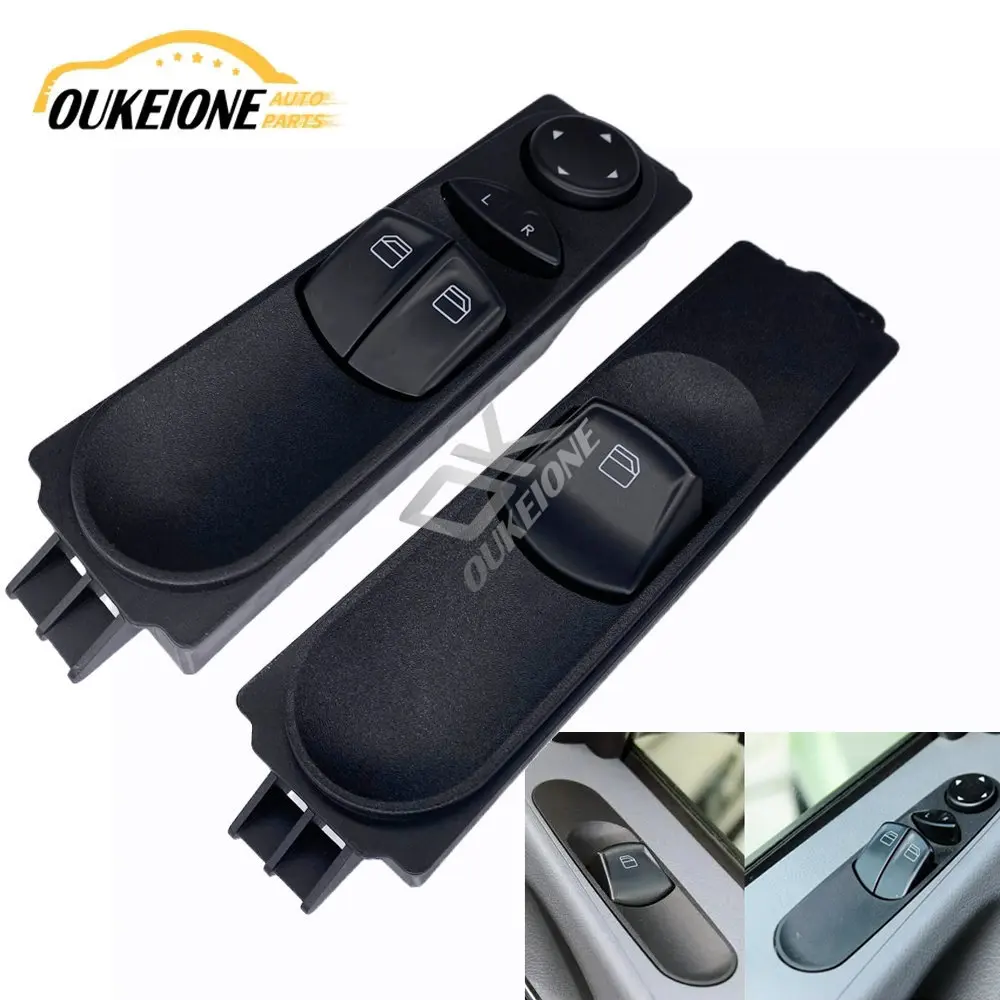 Interruptor de botão levantador de vidro janela elétrica para mercedes benz vito viano mixto kasten w639 2003-2014 6395450913 acessórios do carro
