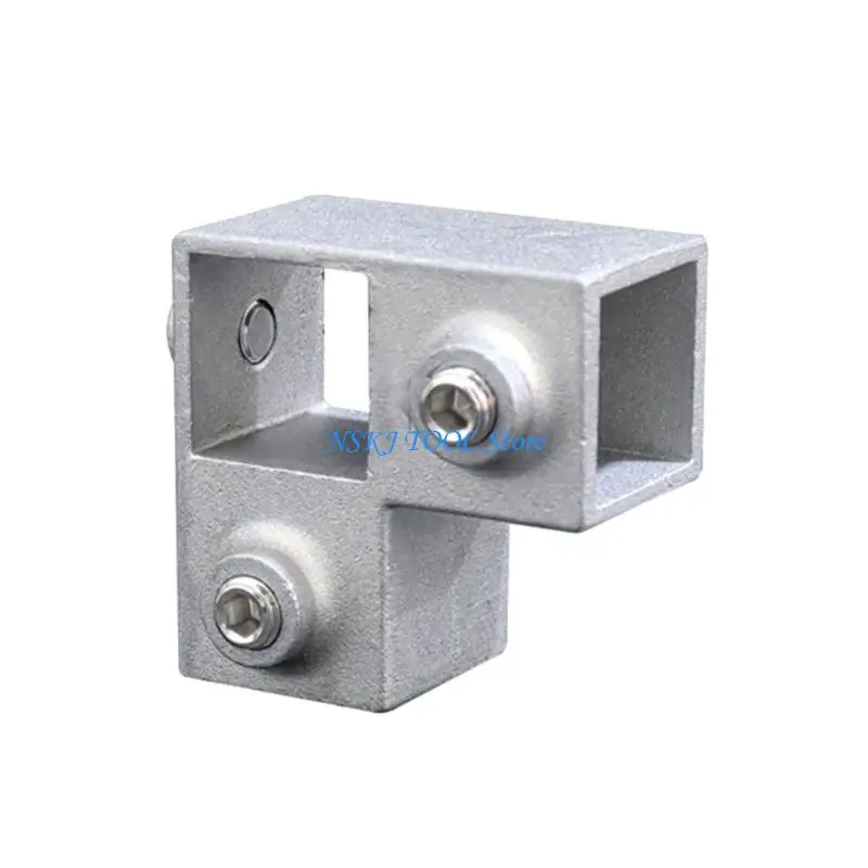 L8RC Square Pipe Fixed Joint for Fence Rails & Industrial Shelf Construction