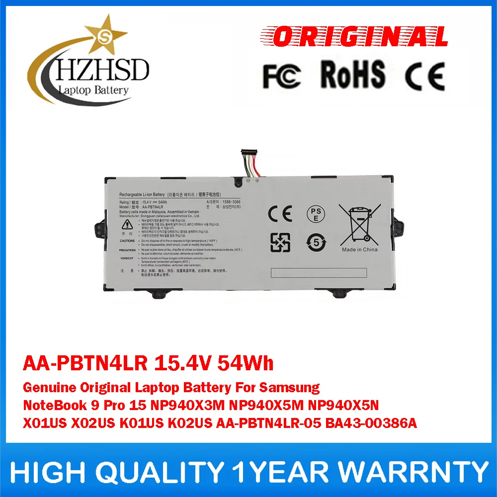 

AA-PBTN4LR 15.4V 54Wh Genuine Original Laptop Battery For Samsung NoteBook 9 Pro 15 NP940X3M NP940X5M NP940X5N X01US X02US K01US
