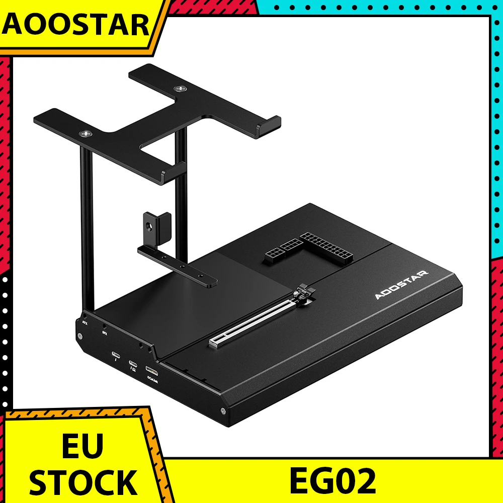 Station d'accueil eGPU AOOSTAR EG02, Oculink (PCIe 4.0 x4) + 2*Interface Thunderbolt 5, prend en charge l'alimentation ATX/SFX
