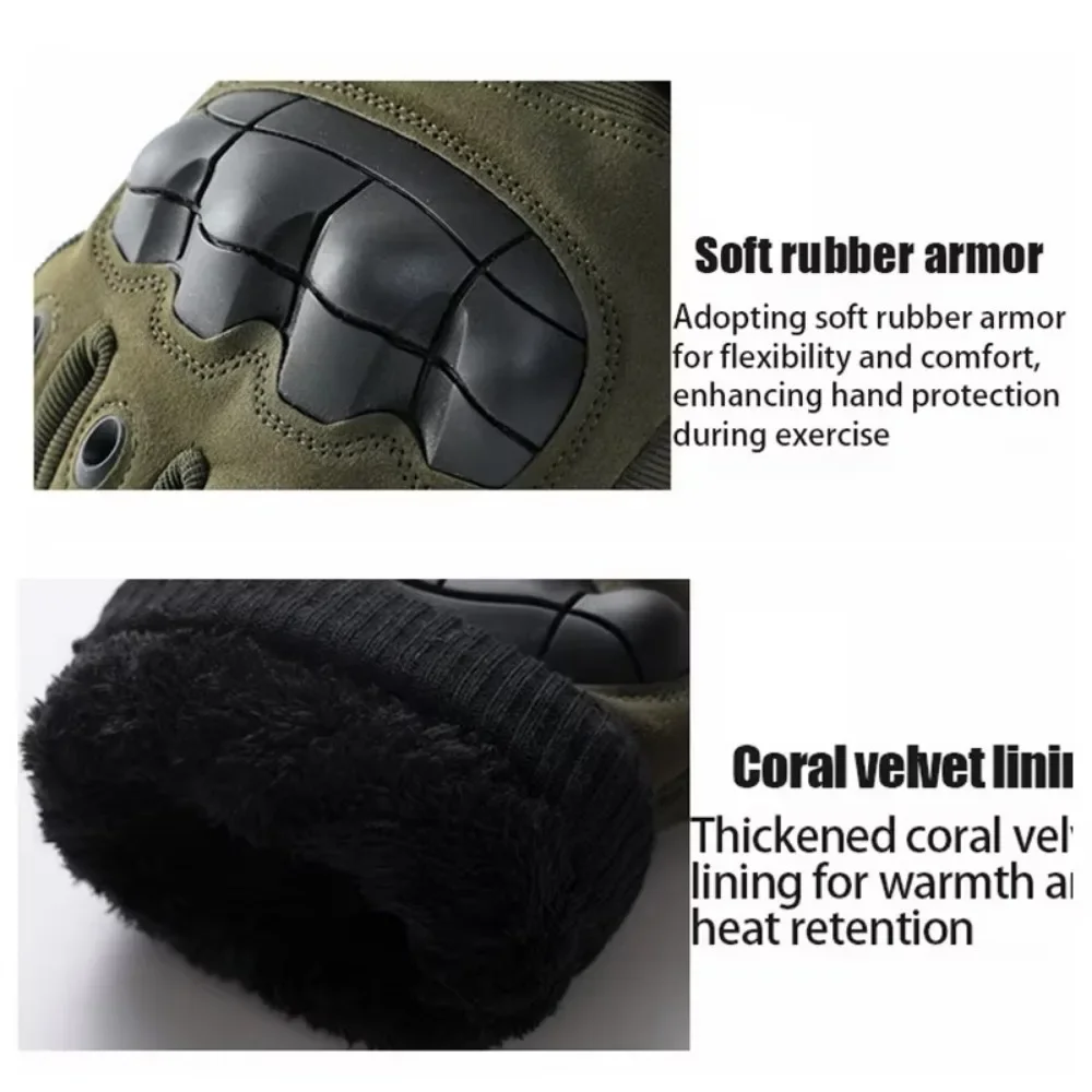 Winter Outdoor Sports Running Glove Warm Touch Screen Gym Fitness Full Finger Gloves For Men Women Knitted Magic Gloves