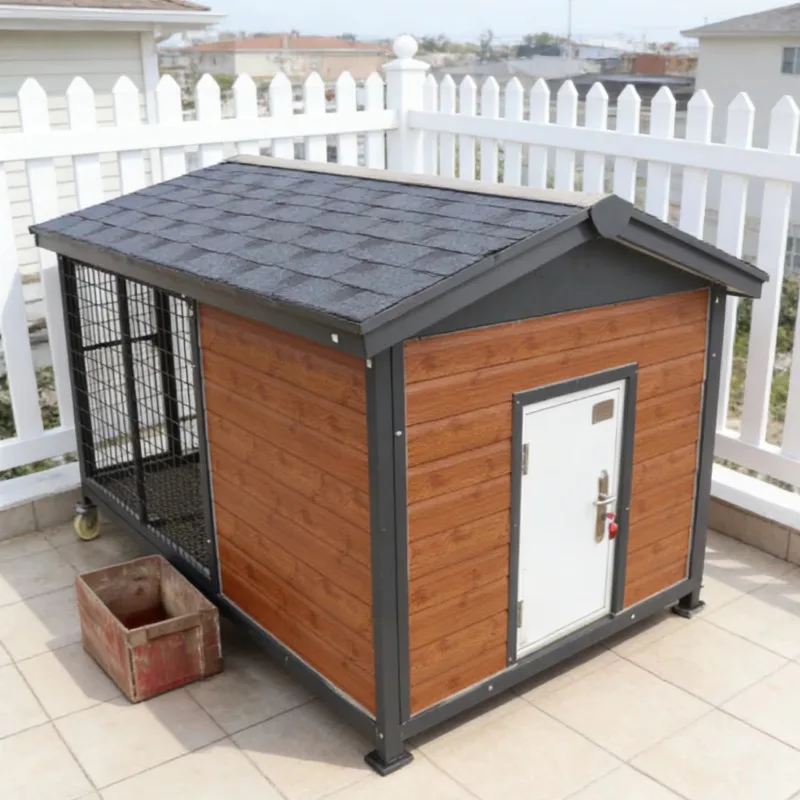 Insulated Double-Window Rotating Feeding Bowl Pet House Electric Heating Waterproof Easy Clean Collapsible Wood