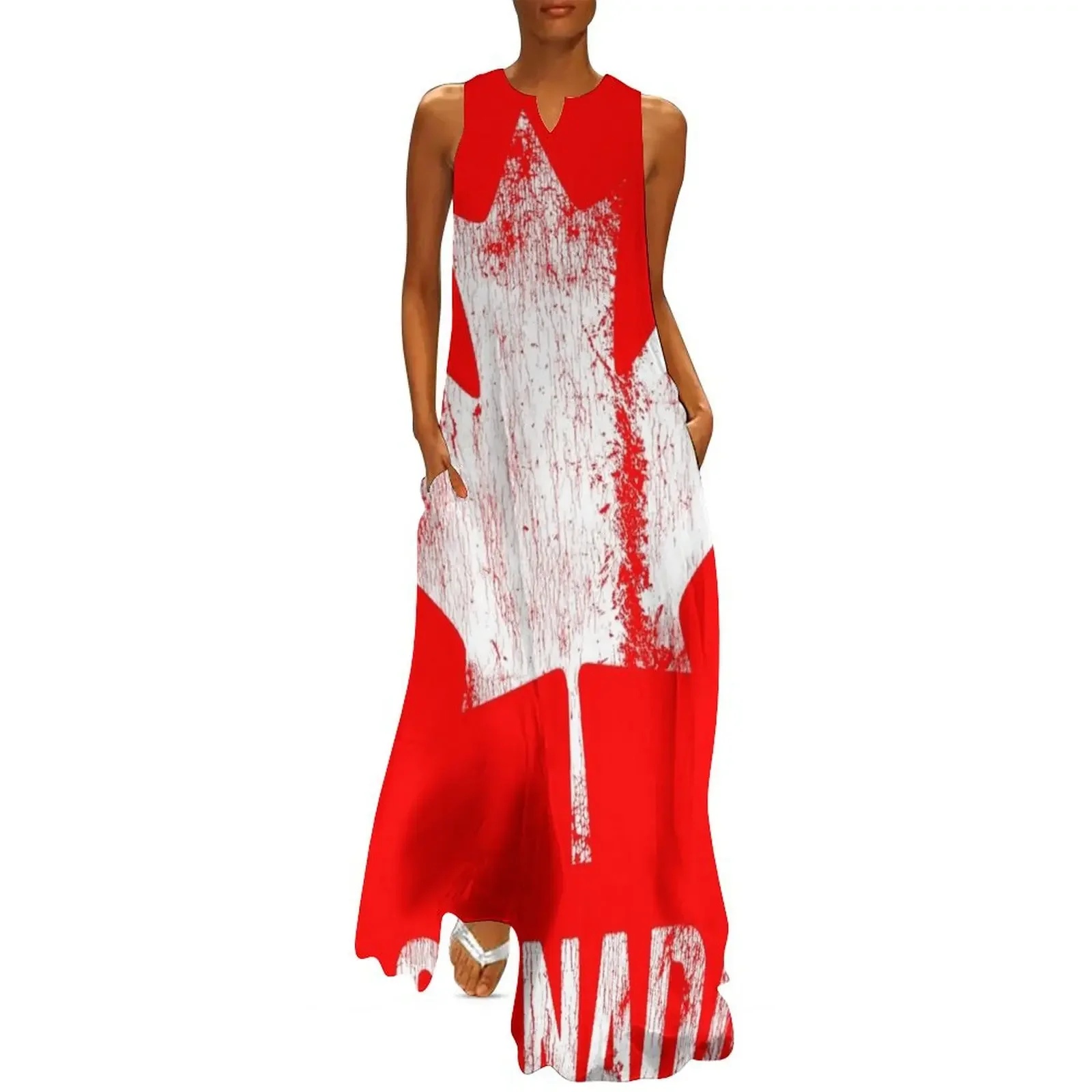 

Canada - Established 1867 Long Dress Woman's evening dress Party dresses loose women's dress