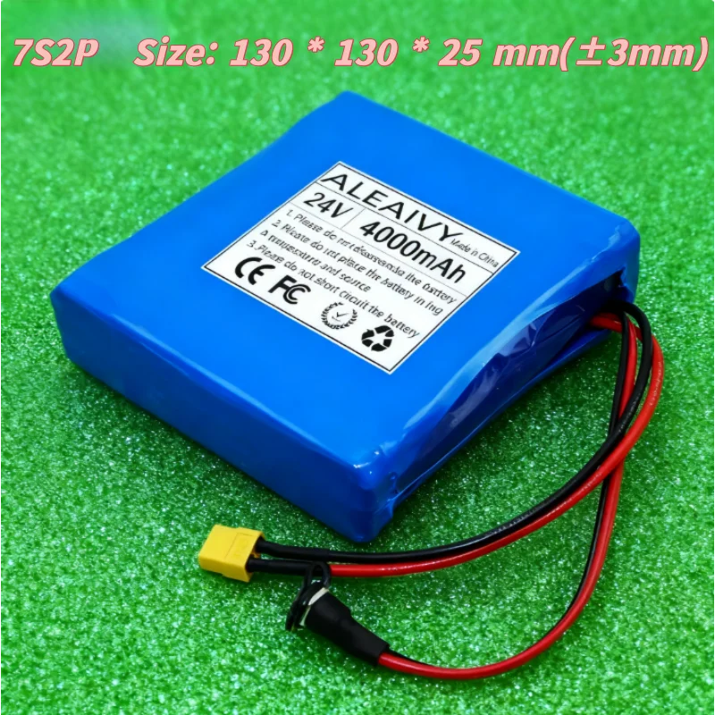 

High Capacity 7S2P 24V 4Ah 18650 Li-ion Battery Pack with BMS Board for Self-Balancing Unicycle Replacement Parts