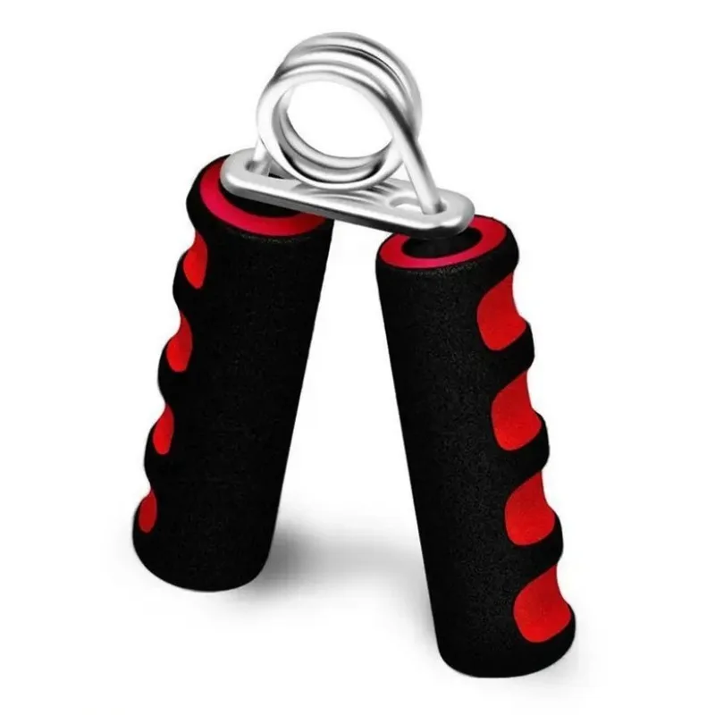 Widerstandsband Typ A mit zweifarbigem Schwammgriff für Heimfitness-Training, Fingergrifftraining, Federstahl-Schwamm