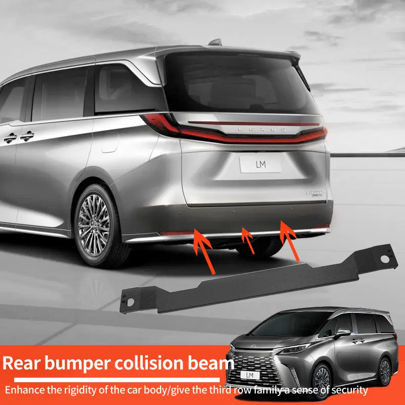 

For 2023-2025 Lexus LM350h LM500h rear Bumper Crash Beam Steel Beam Retrofit Parts