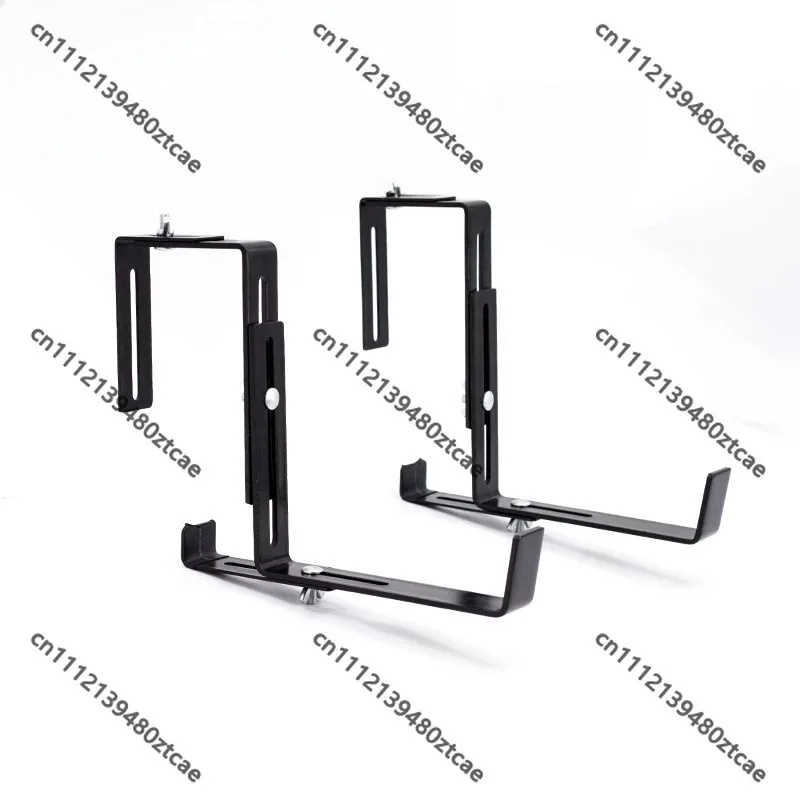 Storage rack,hanging balcony flower POTS, hook railings,hanging flower stand outside the window sill,adjustable bracket ironwork