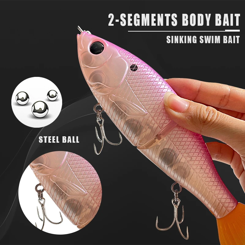 Swimbaits Pike Trout Glide Baits Minnow Hard Bass Angelköder 19 cm/89,5 g – Detail 6