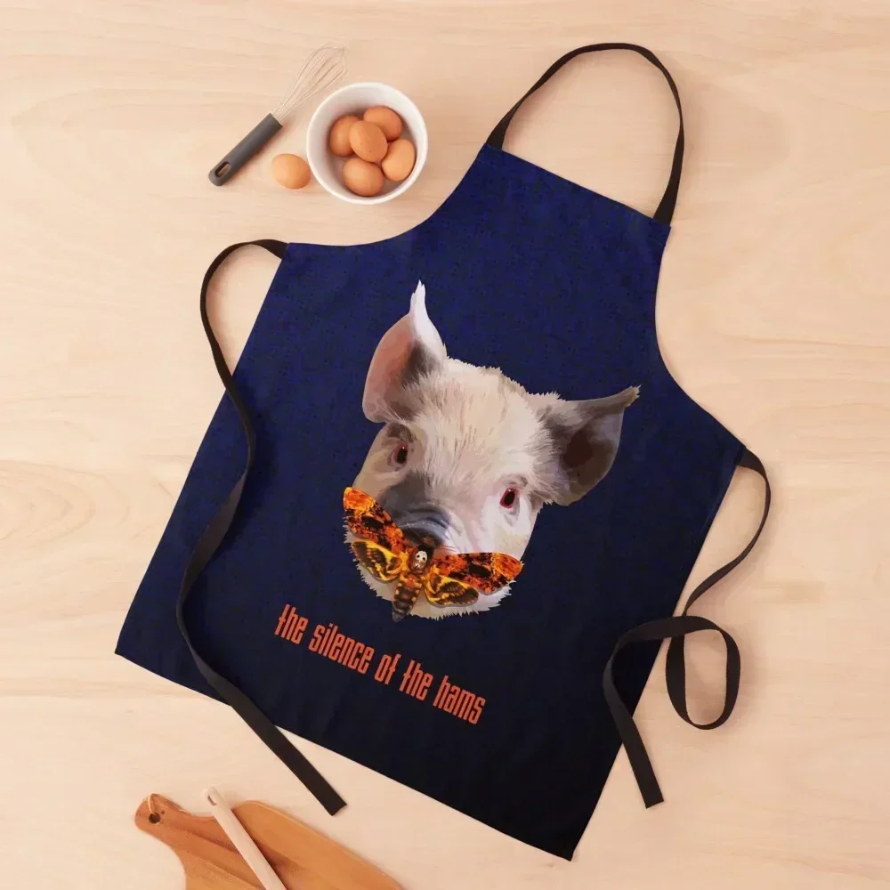 

Silence of the Hams Apron Home Utensils Women's Dresses Home and kitchen products Men gift Apron