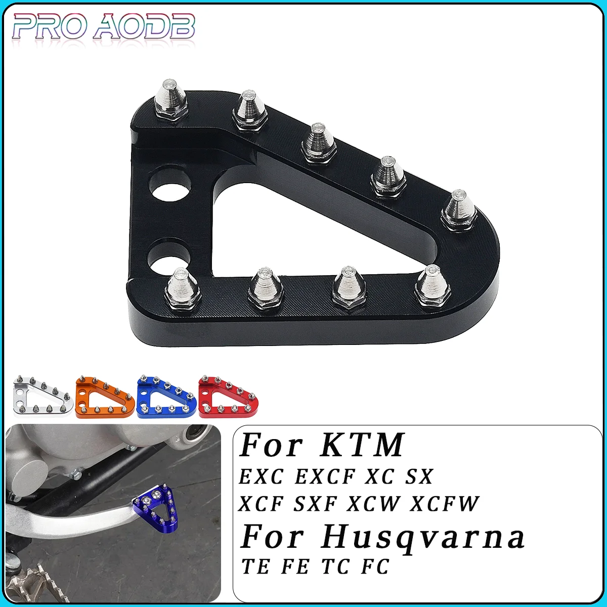 

Motorcycle Rear Foot Brake Pedal Lever Step Tip Plate For KTM SX SXF XC XCF XCW EXC Husqvarna TC TE FC FE125 150 250 350 450 500