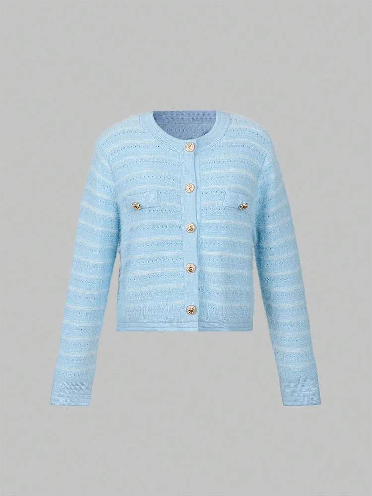 

Autumn/Winter New Arrivals Luxury Casual French-inspired Short Knitted Cardigan Jacket for Women Suitable for Autumn and Winter