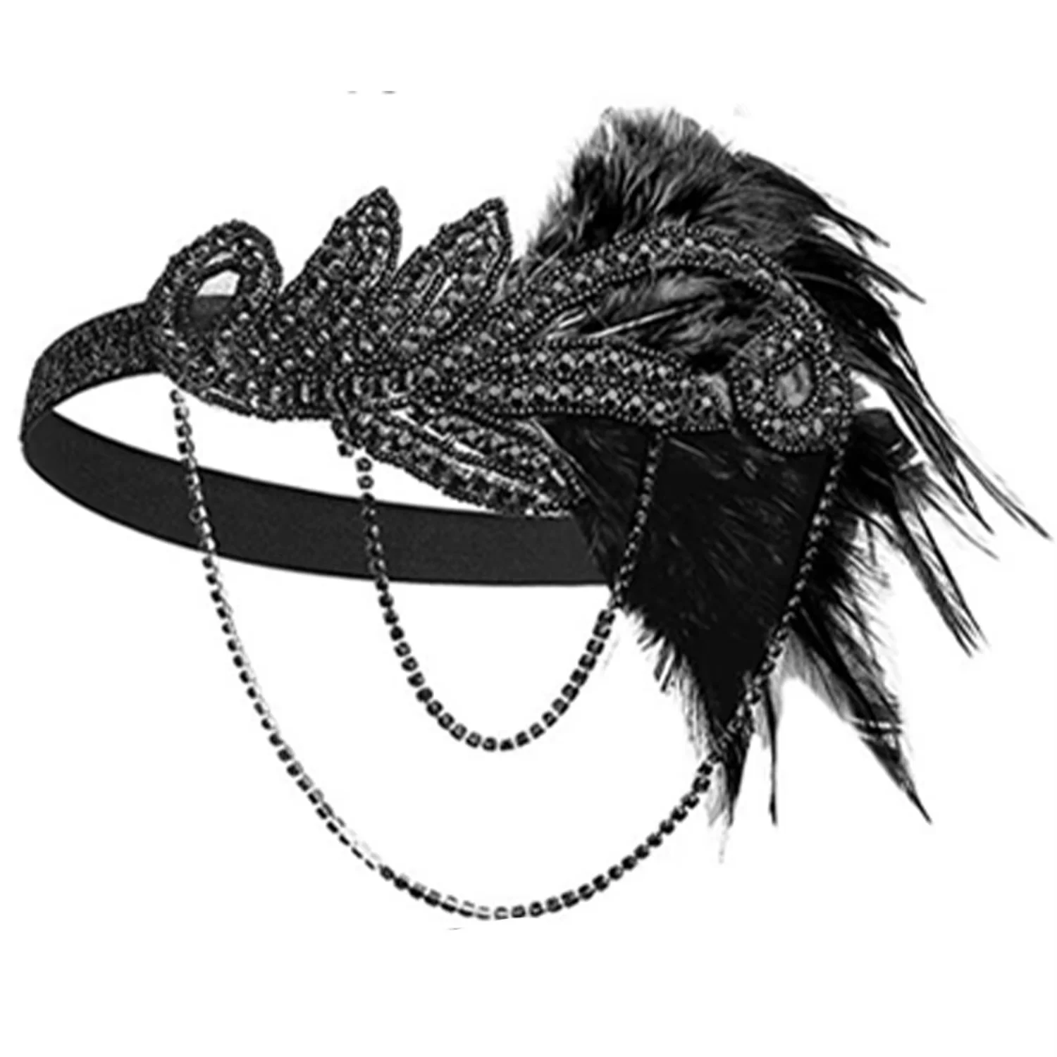 PESENAR 1920er-Kostüm- und Zubehörset, geeignet für 1920er-Jahre-Mottoparty und Cosplay