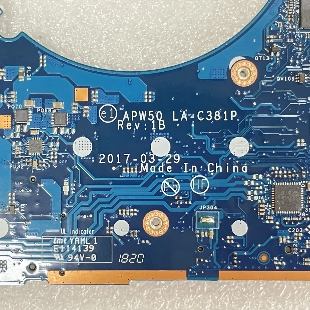 Imagem -03 - Placa-mãe do Portátil para hp Zbook 15 g3 La-c381p Cpu E31505m I76820h Uma 848223-601 848221-601 100 Testado ok