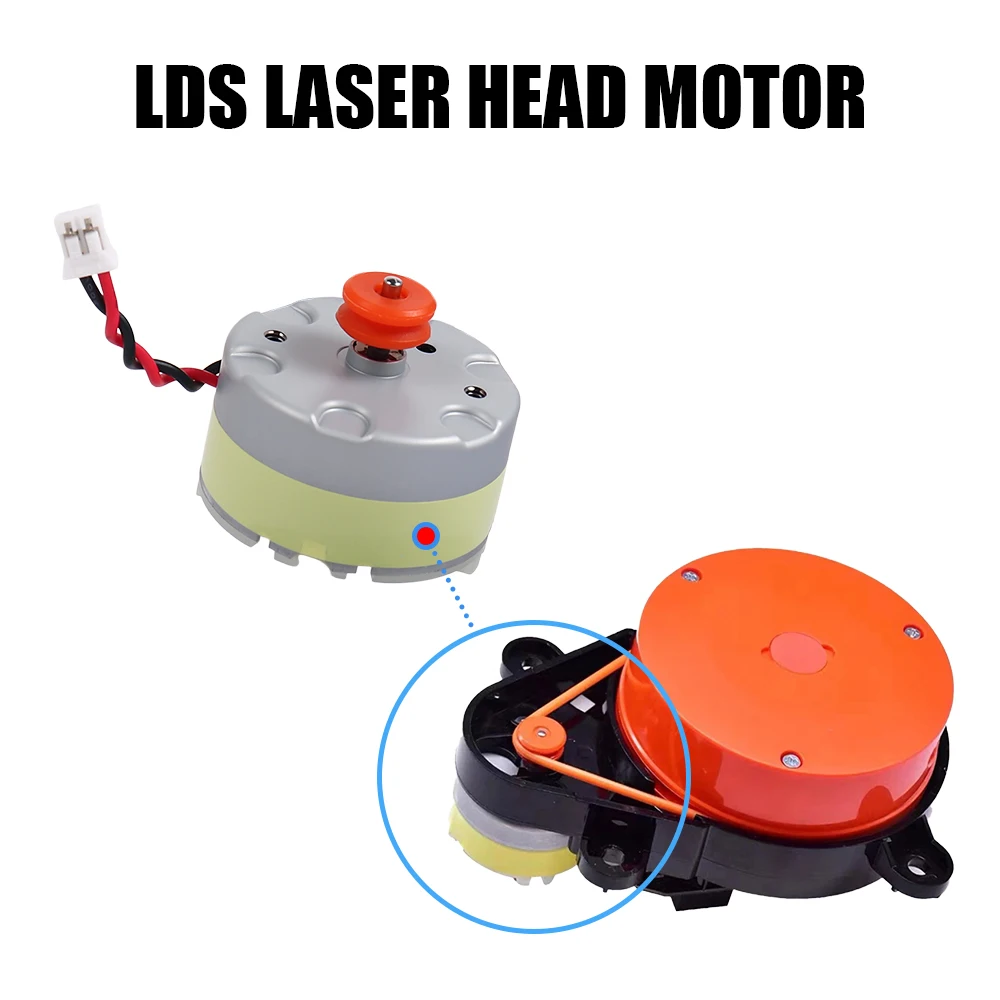 LDS Motor for Xiaomi Roborock S50 S51 S55 S5 S5 Max S6 Pure S6 MaxV Vacuum Cleaner Distance Sensor With Orange Pulley Motor