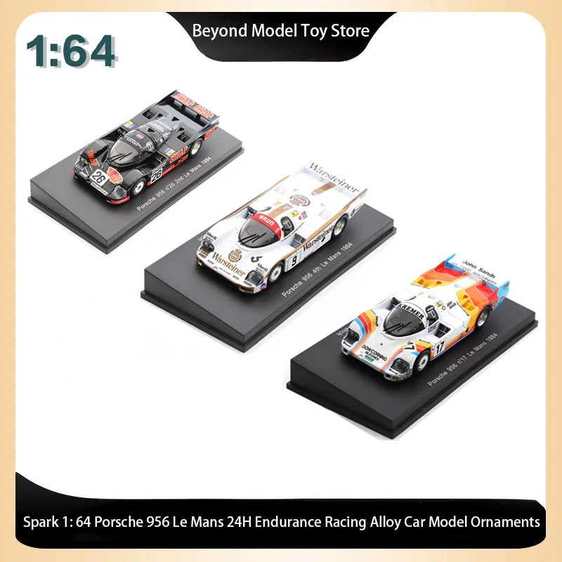 

Spark 1:64 Porsche 956 Le Mans 24H Endurance Racing Alloy Модель автомобиля Украшения
