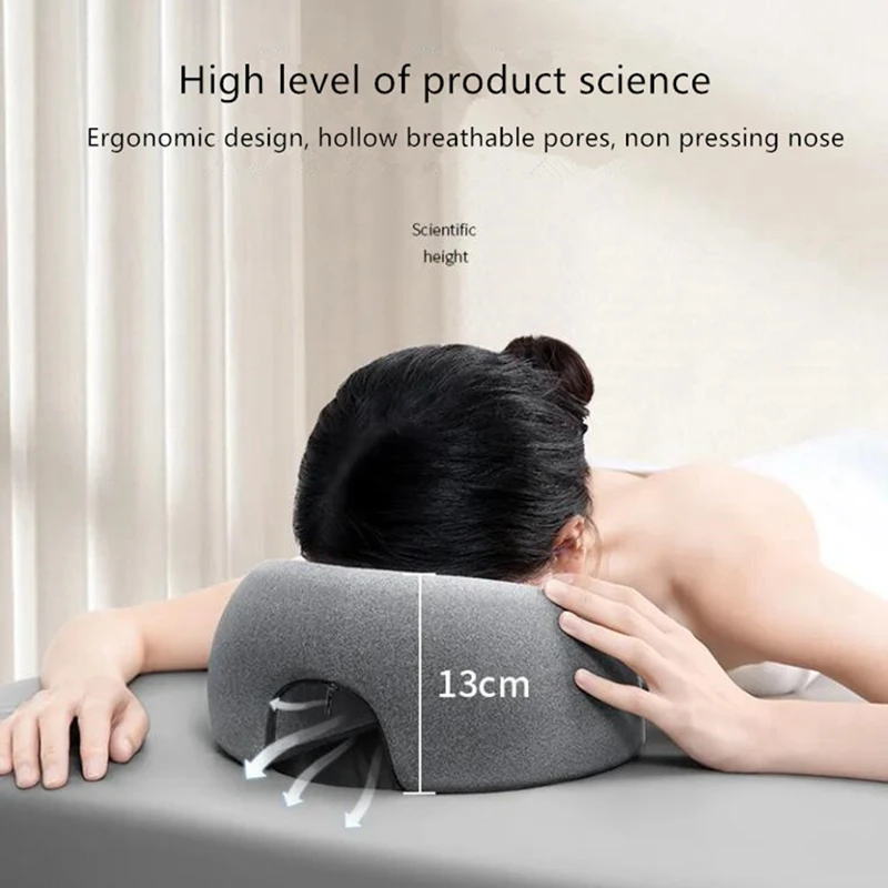 Ergonomics Lying Down Pillow Memory Foam Head Rest Support Pillow Body Massage Face Rest Pillow For Beauty Salon