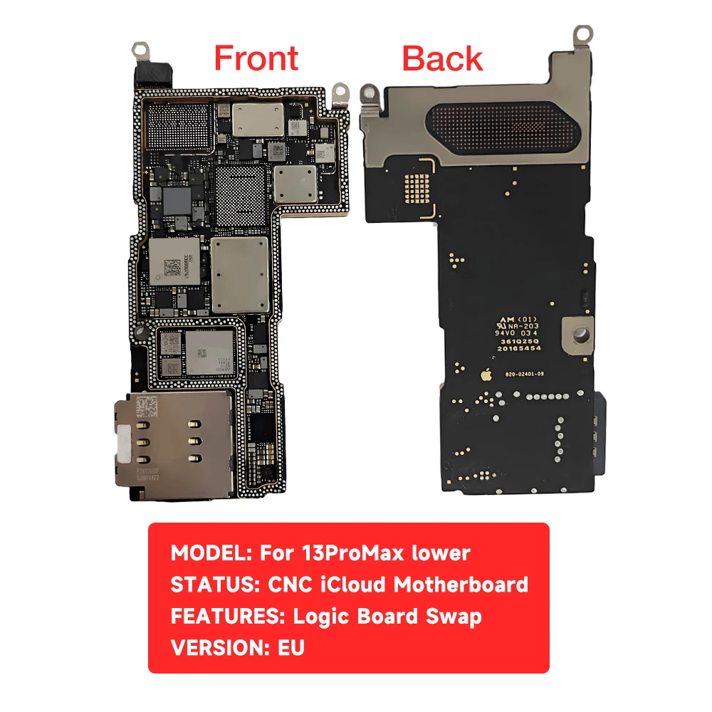 لوحة أم باستخدام الحاسب الآلي آيفون 13 13 برو ماكس اللوحة الأم باستخدام الحاسب الآلي iCloud اللوحة الرئيسية مبادلة إزالة النطاق الأساسي لوحة منطق وحدة المعالجة المركزية بدون Nand