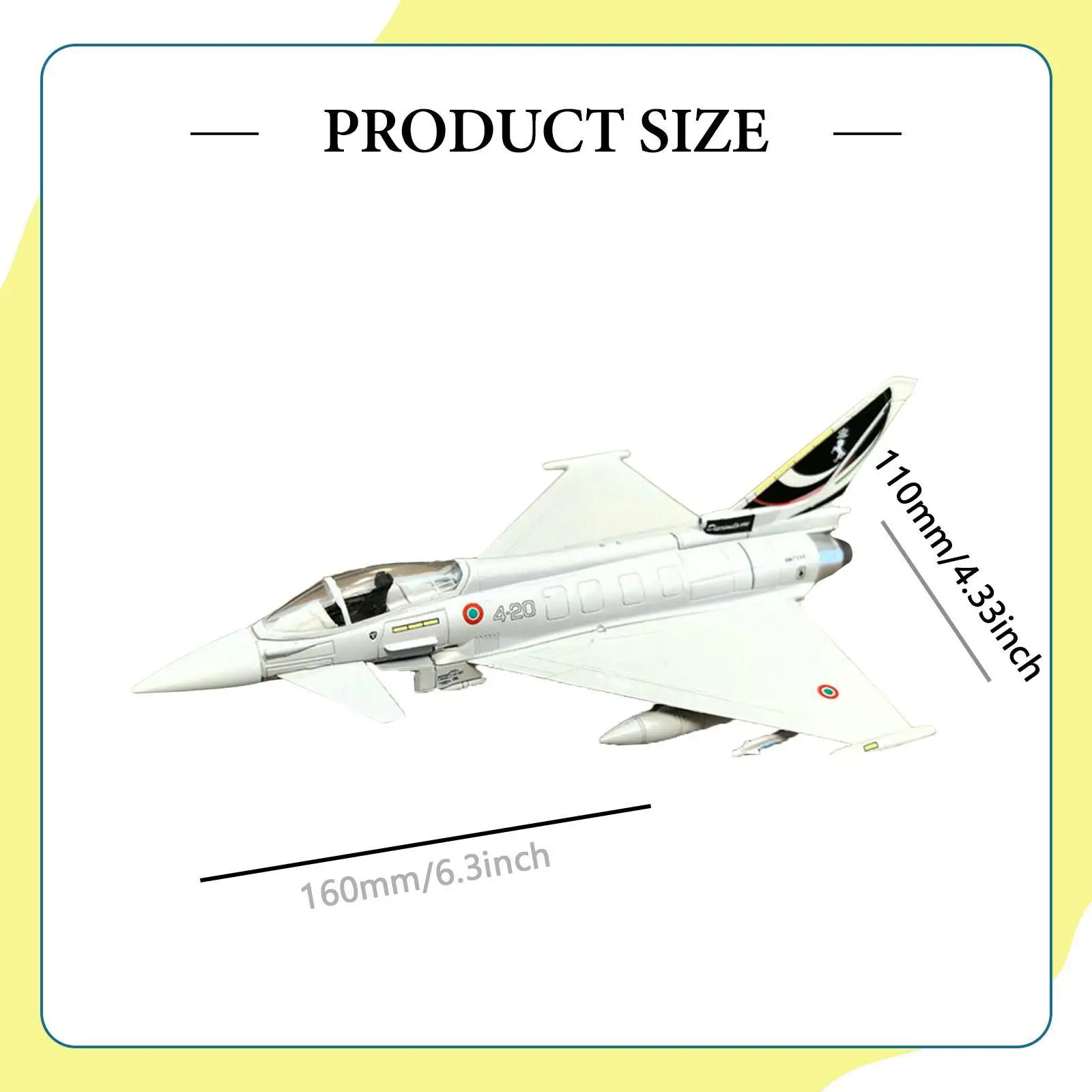 

1/100 Ef2000 Fighter Jet Replica Airplane Model Alloy Aircraft Model