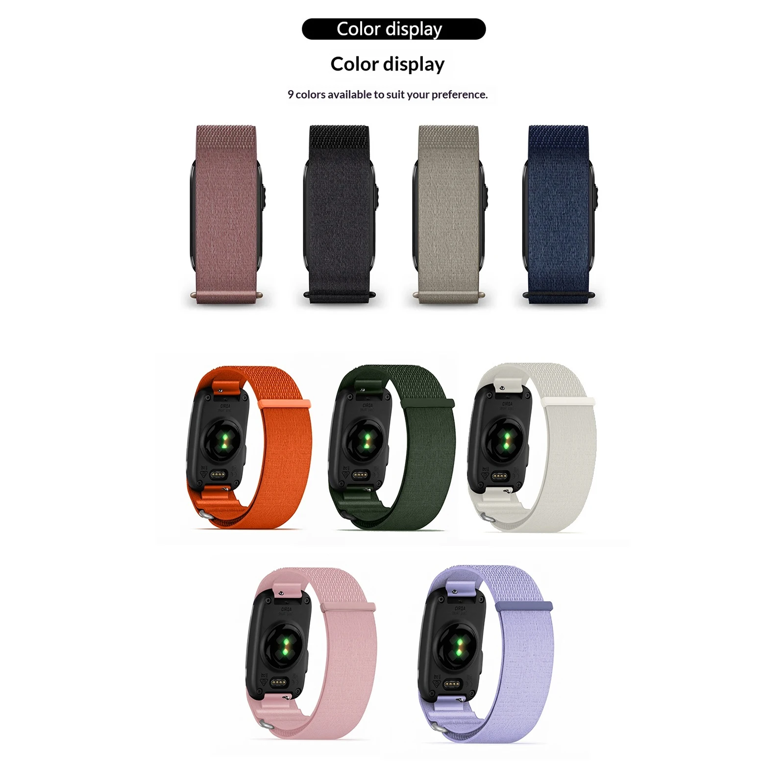 for CIRQA Smart Band Micro-Adjustable Performance Loop with Quick-Release Clasp Adjustable Sport Watch Strap for Women Men