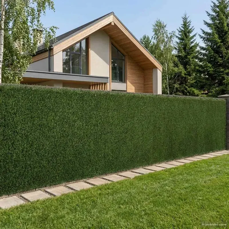 Clôture artificielle de jardin vert clair 1,5 m x 4 m, construction en PVC et acier, panneau treillis imitation bois de sapin, barrière polyvalente pour jardin, support pour plantes grimpantes pour aménagement paysager extérieur