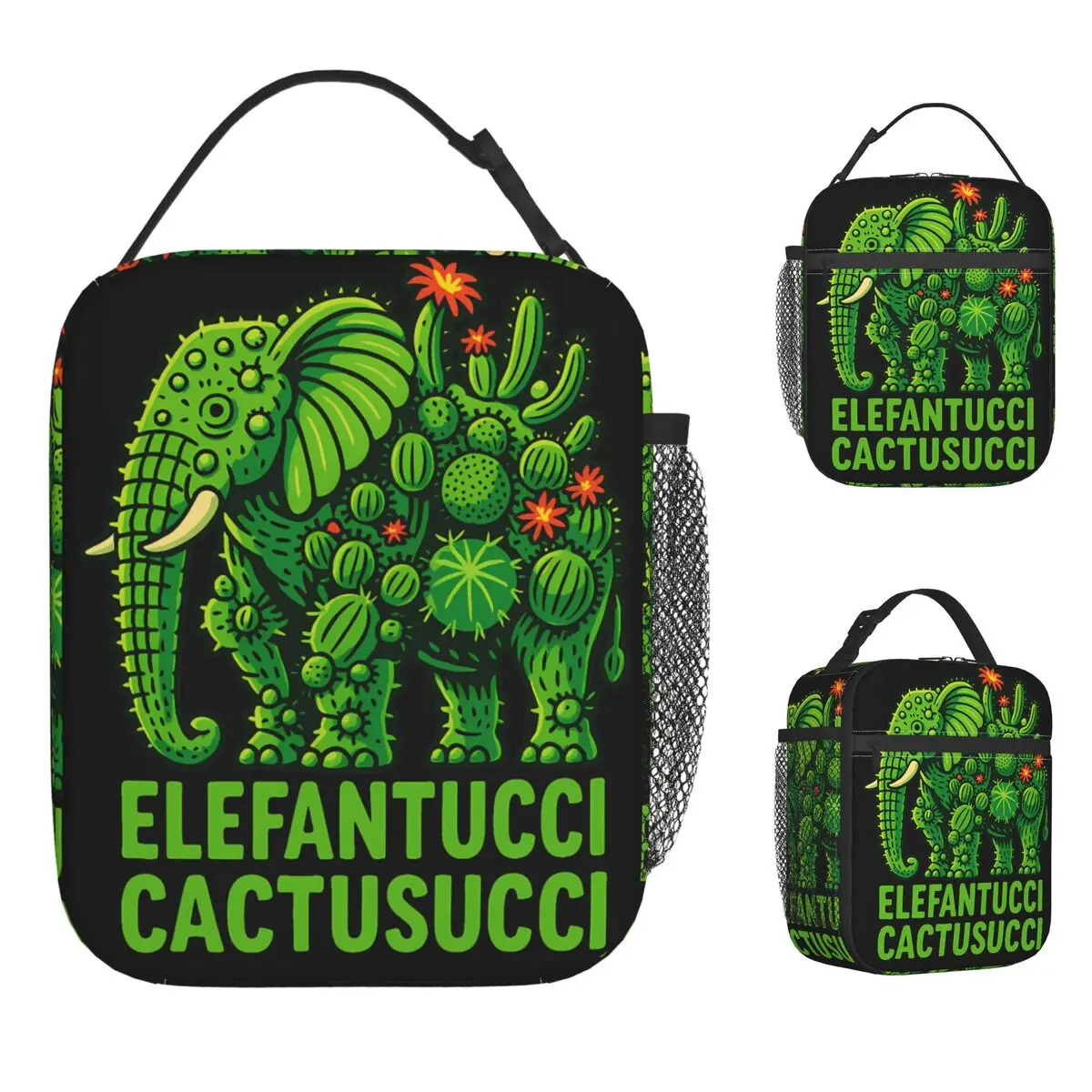 Italienische Brainrot Kawaii Grafik wasserdichte isolierte Lunchtasche Damen Outdoor Picknick tragbare Kühltasche