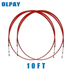 2pcs 10FT Throttle Control Cable For Yamaha Outboard Boat Motor Control Stainless Steel Throttle Shift Control Cable