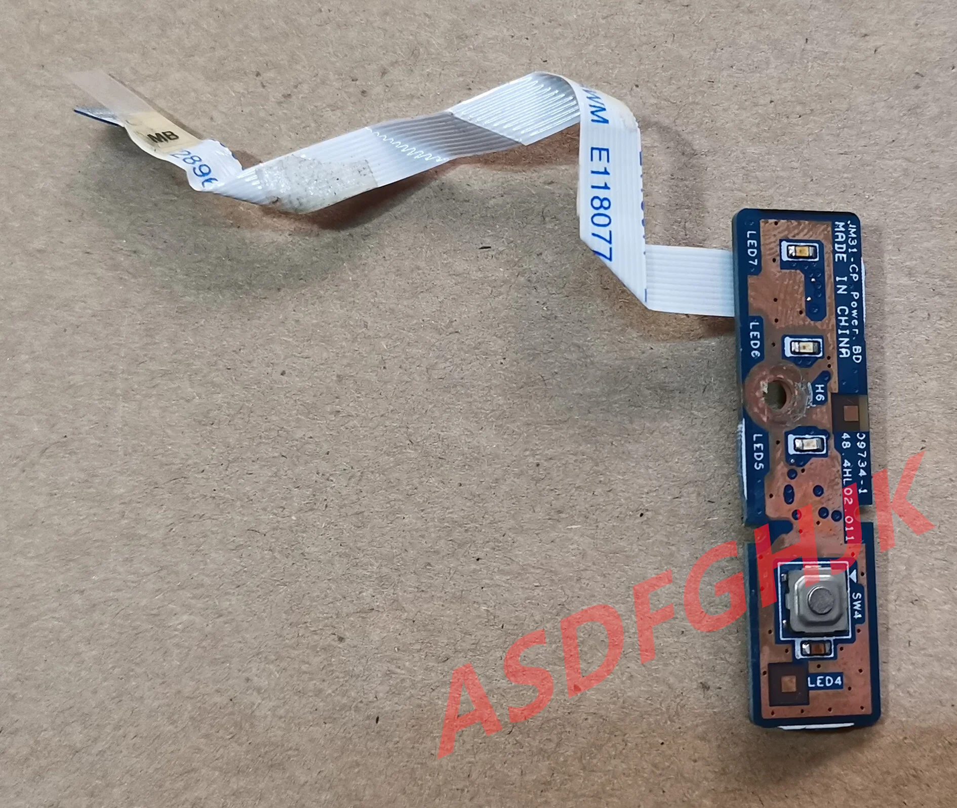 Used Genuine Power On/Off Switch Board 48.4HL02.011 FOR Acer Aspire 3820T Series Switch Board TESED OK