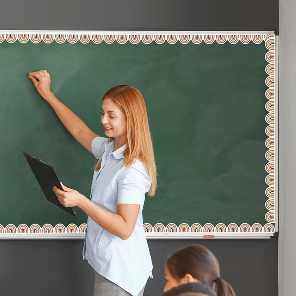 

12pcs Whiteboard Pvc Trim Magnetic Bulletin Board Edging Classroom Office Decoration Festival Blackboard Border Trims