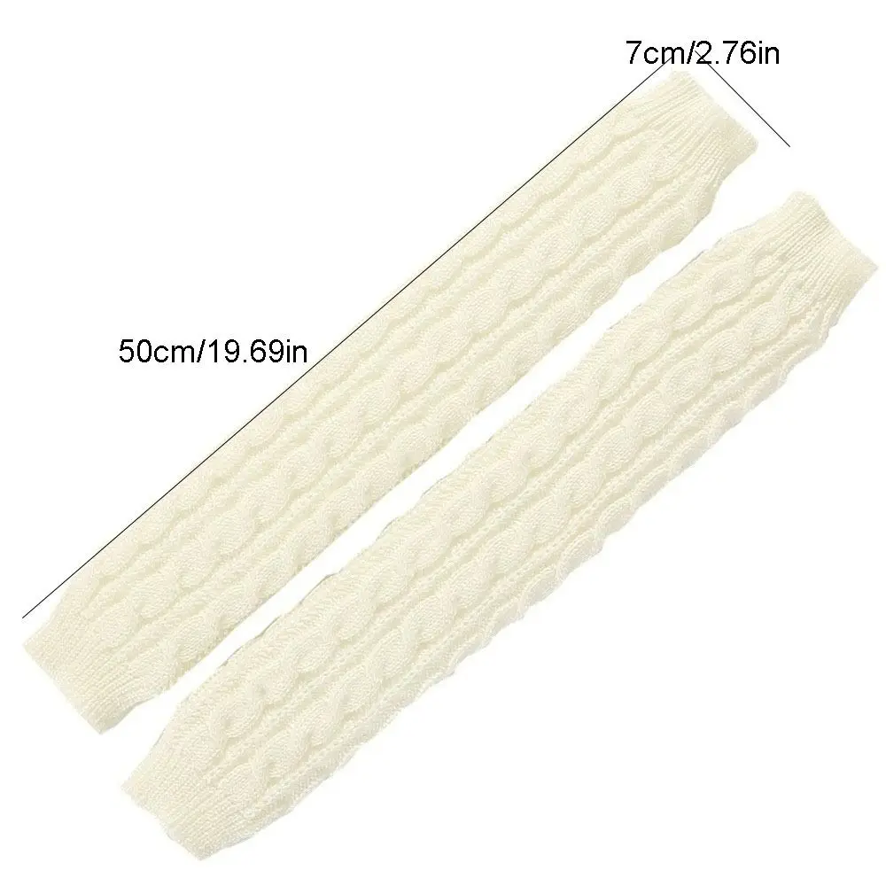 Fashion Solid Color Fingerless Gloves Long Black Arm Wrist Sleeve Arm Sleeve Mittens Over Elbow Gloves Girls