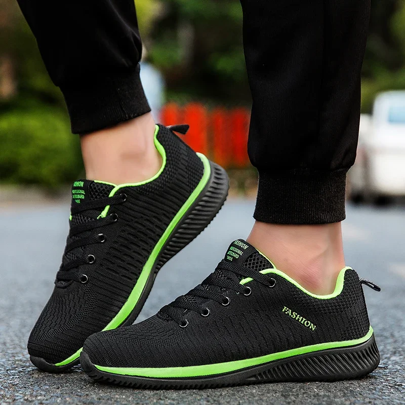 Zapatillas ligeras para correr para hombre y mujer, zapatos transpirables para correr, caminar, trotar, entrenamiento, talla grande 35-48,