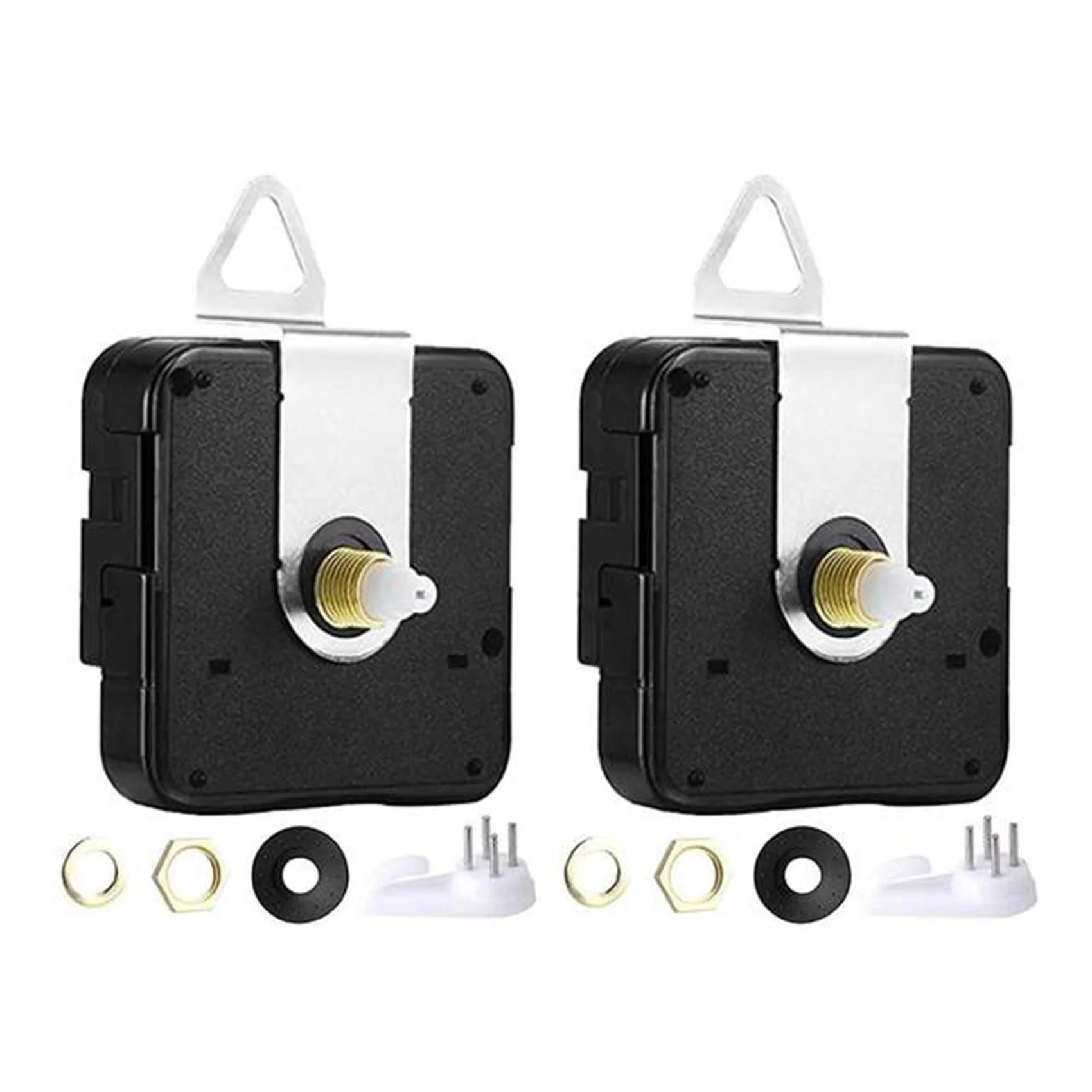 2Pcs Silent DIY Quartz Wall Clock Movement Mechanism Kit for Repair Parts Replacement Home Decor Timepiece Tools 13mm