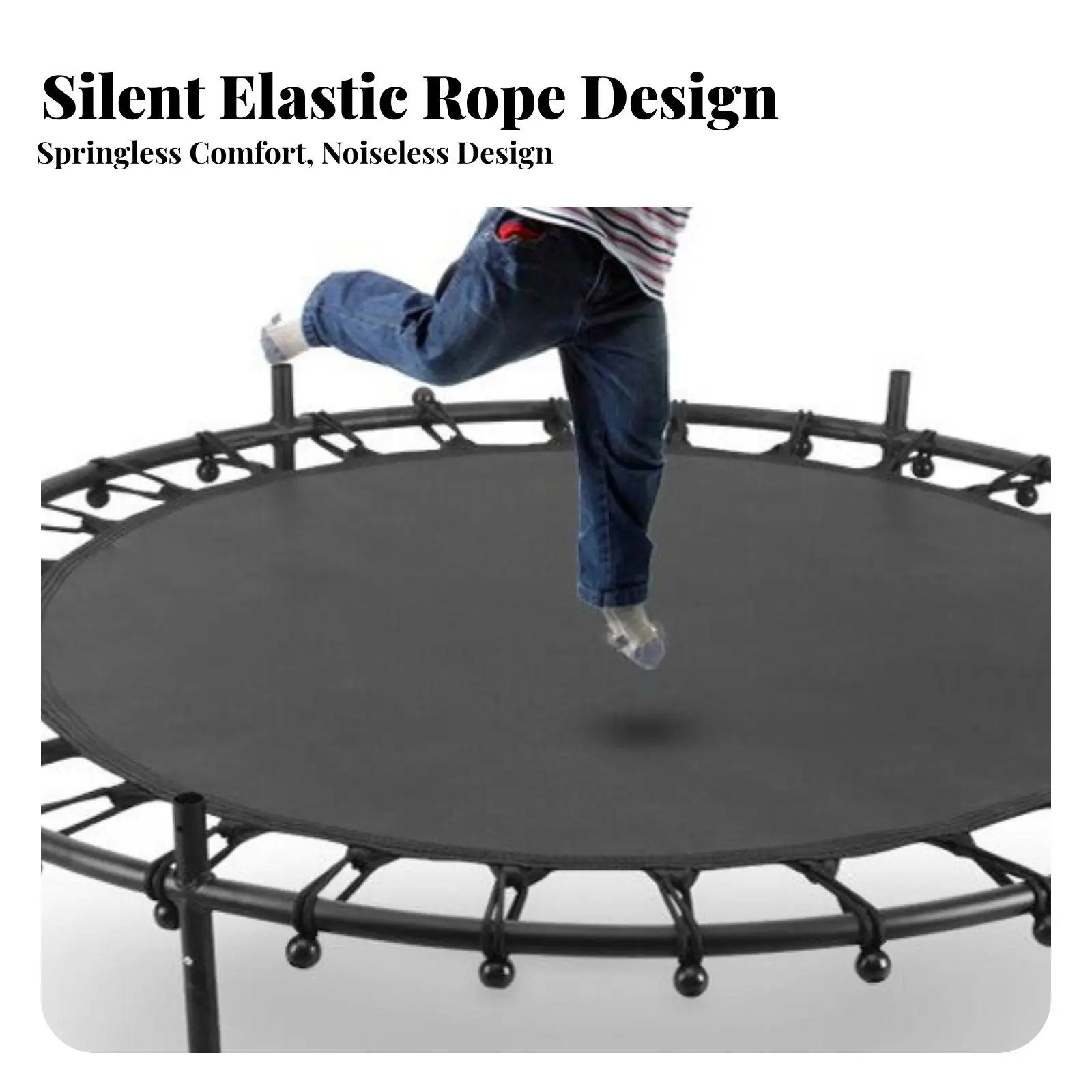 Trampoline Jumping Pad Safe PP Material Mat for Indoor Sports for Trampoline for Kids 55 Inch