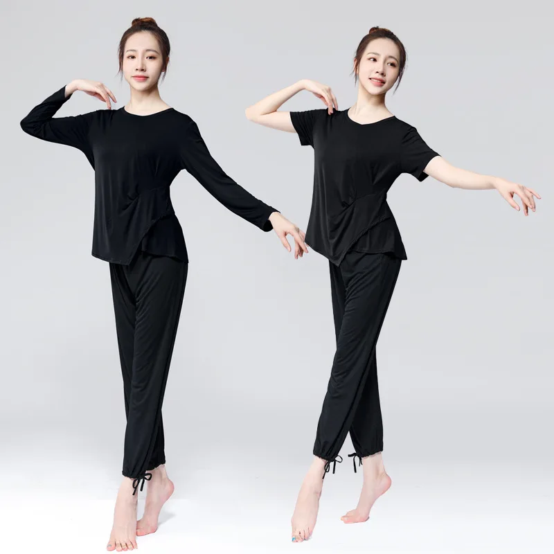 2028 Dance Practice Dress Women's Set Modern Dance Clothing Adult Loose Modal Shape Art Examination Dance Top