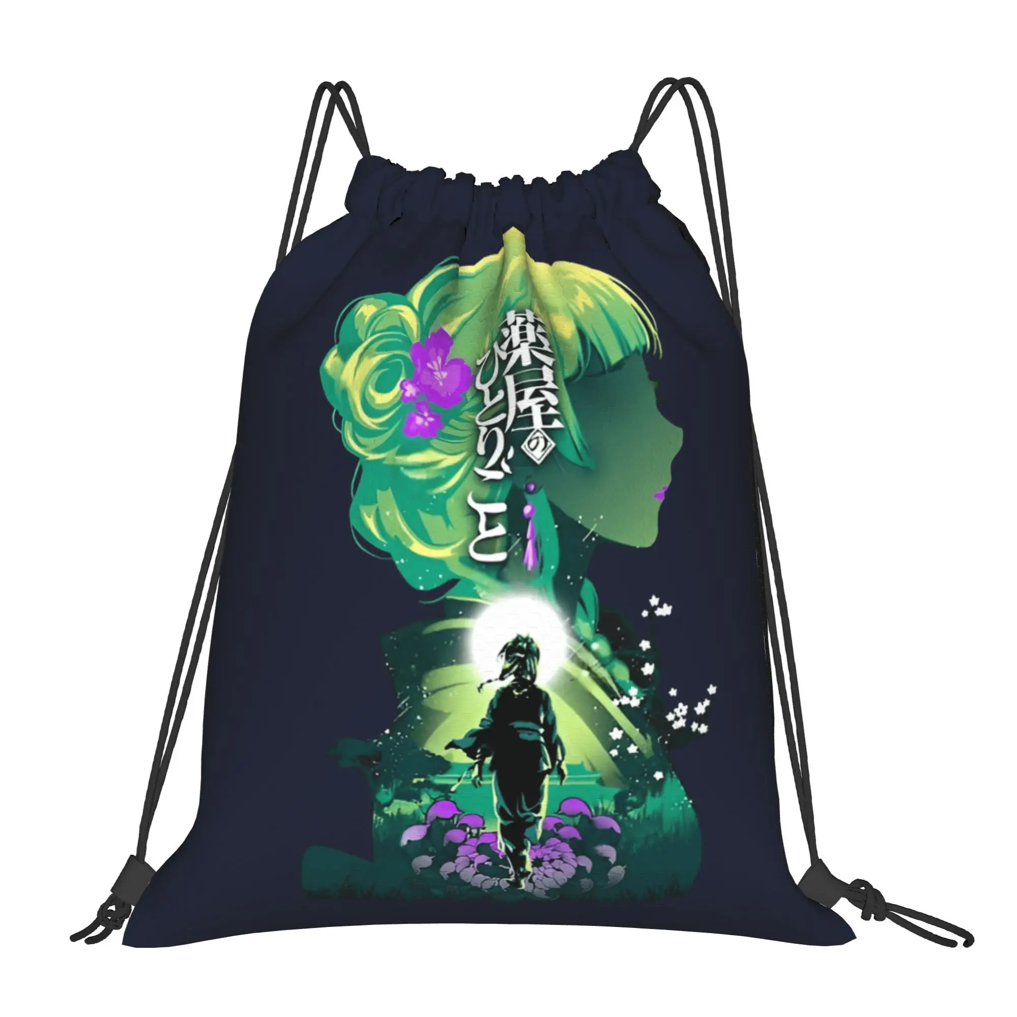 Drawstring Bag Cartoon Maomao Backpack  Portable Portable Sports Sackpack String Bags For Students