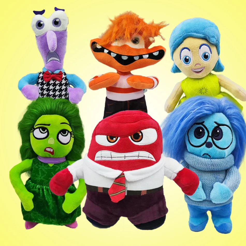 21-26cm Inside Out Cartoon characters Bing Bong Joy Sadness Anger Disgust Fear Plush toys doll Gifts for children