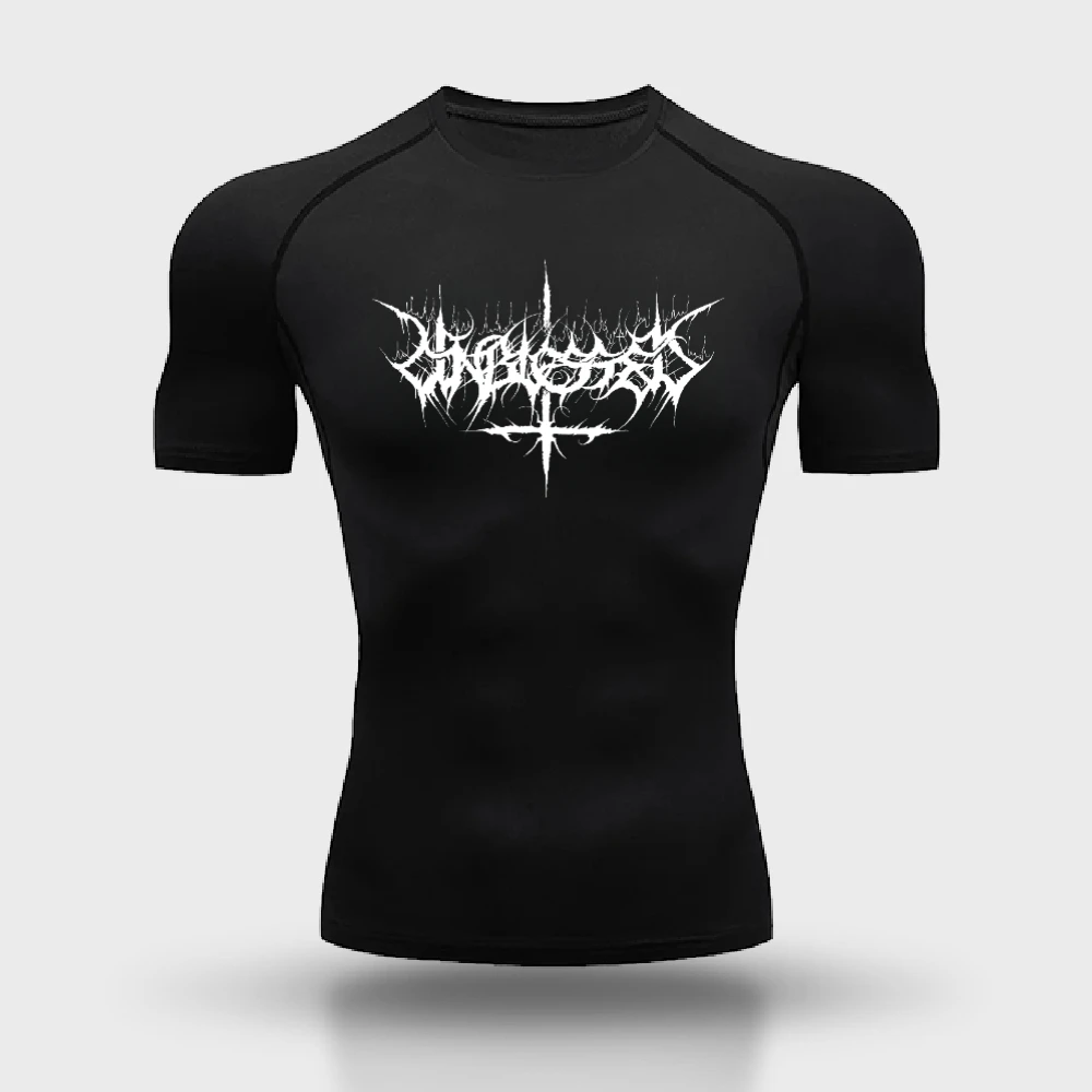 Anime gráfico camisa de compressão esporte secagem rápida camiseta base superior esportes exercício ginásio exercício manga curta treinamento abrangente