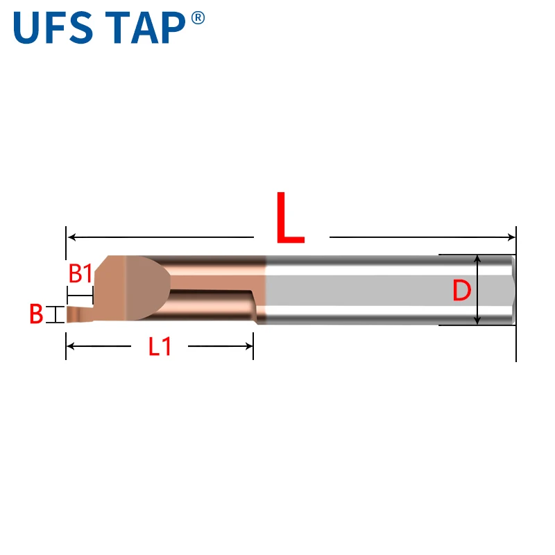 Нож для расточки малого диаметра UFS TAP Mini MUR MQR MQL MPR MFR MFL 2~8 для нержавеющей стали и алюминия, для обрабатывающих центров, 1 шт.