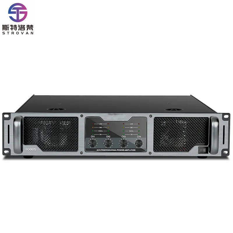 11000S Professional Power Amplifier Module Music Karaoke 4 Channels 1100W*4 Watts Switching Power Amplifier