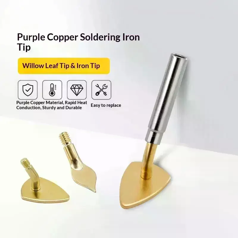 Soldering Iron Heat Press Tip With Adapter, Perfect For Precision Ironing Leather Edge Sealing And Small Craft Heat Process Min