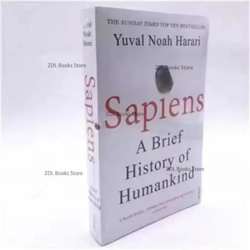 Sapiens A Brief History of Humankind Yuval Noah Harari English Books Anthropological History Books Extracurricular Reading Book