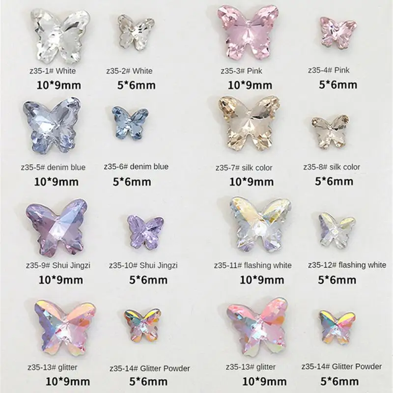 Kristal Modieuze Opvallende Mode Crystal Nail Decoratie Gesneden Vogels Nest Kristal Nagel Decoratie Betaalbare Luxe Betaalbaar