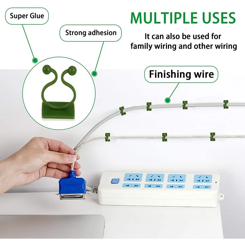 คลิปยึดผนังสำหรับปีนต้นไม้160ชิ้นที่ตั้งต้นไม้ติดผนังพร้อมตะขอยึดผนังในตัวช่วยยึดผนังสำหรับพืชเถา