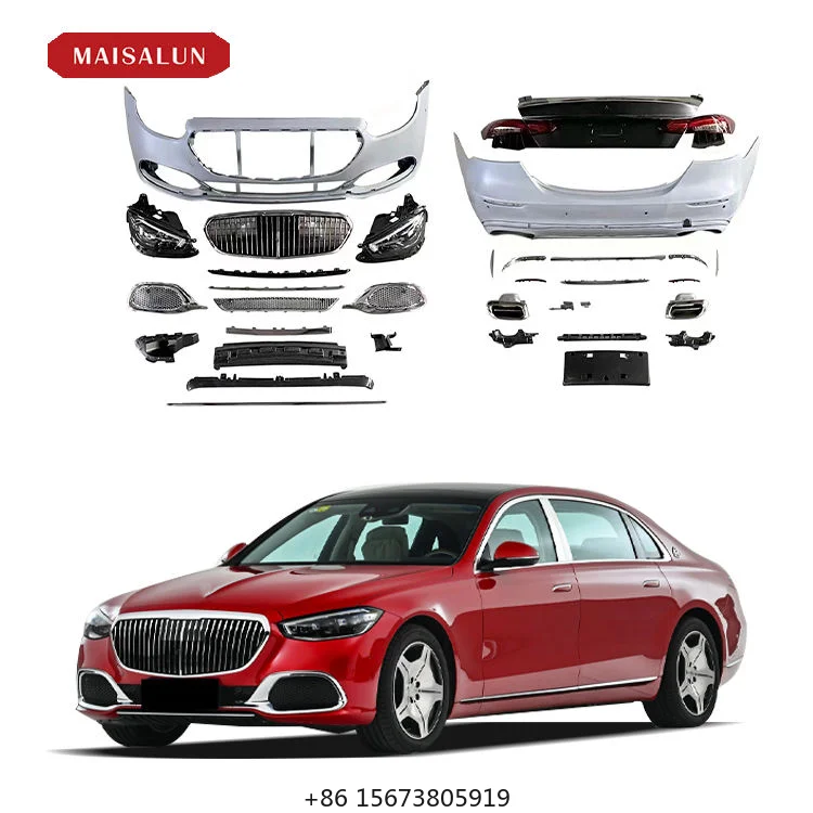 Tuning W213 M Style Body Kits for  E-class W213 2009-2012 Old Upgrade New Front Car Bumper Grille Diffuser Headlight