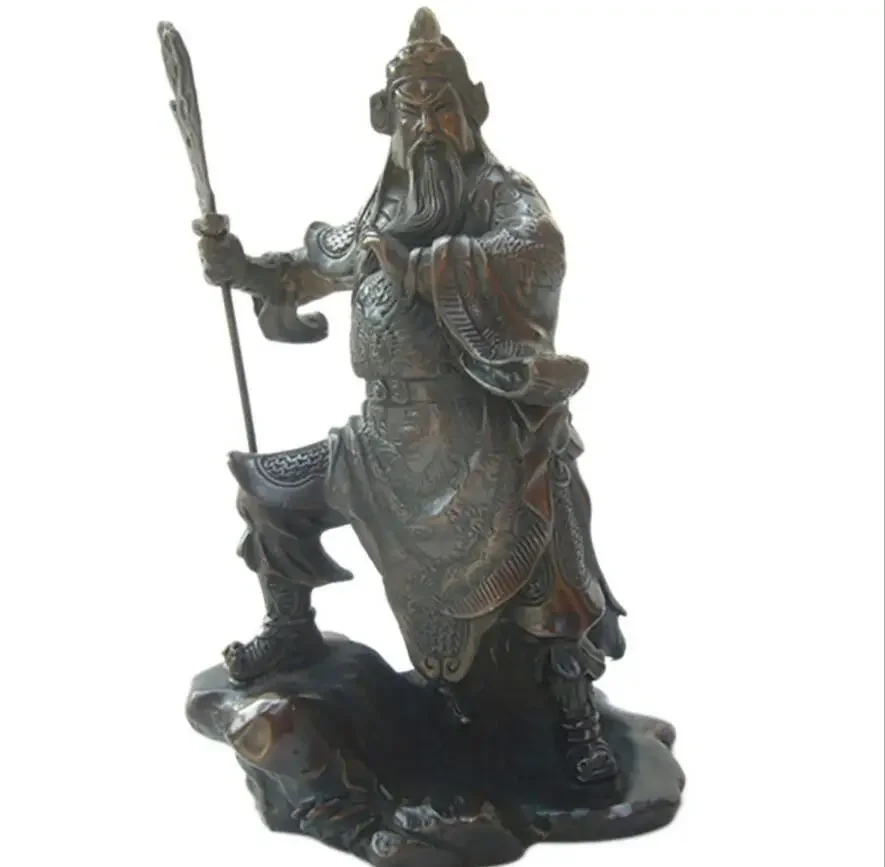 

Desktop copper metal crafts mountaineering Guangong ornaments